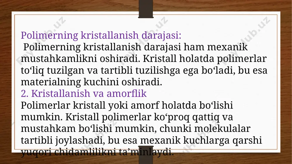 polimer materiallarning mexanik xususiyatlari - Page 5