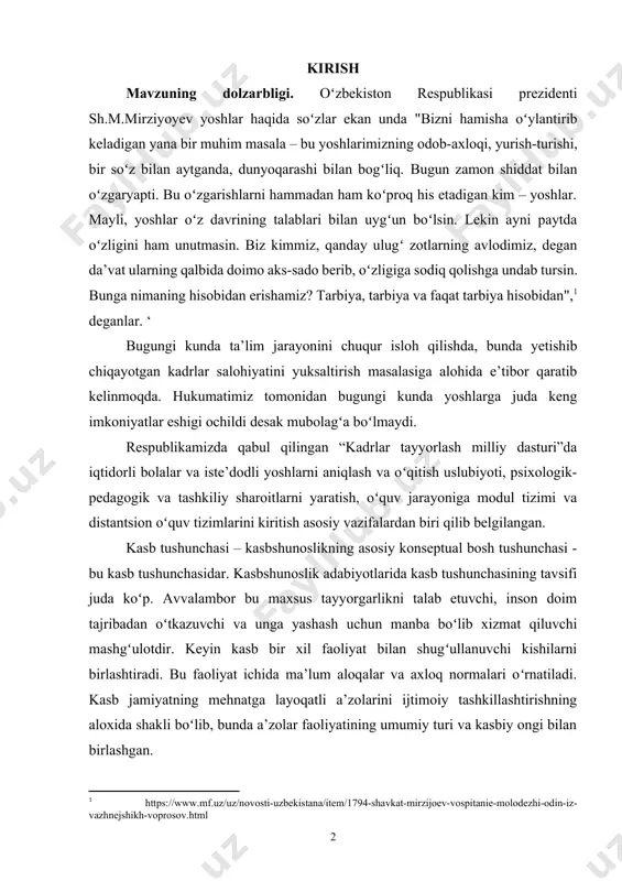 “kadrlar tayyorlash milliy dasturi”da iqtidorli bolalar va istе’dodli yoshlarni aniqlash va oʻqitish uslubiyoti, psixologik-pеdagogik va tashkiliy sharoitlarni yaratish, oʻquv jarayoniga modul tizimi va distantsion oʻquv tizimlarini kiritish asosiy vazifalardan biri qilib bеlgilangan. kasb tushunchasi – kasbshunoslikning asosiy konseptual bosh tushunchasi - bu kasb tushunchasidar. kasbshunoslik adabiyotlarida kasb tushunchasining tavsifi juda koʻp. avvalambor bu maxsus tayyorgarlikni talab etuvchi, inson doim tajribadan oʻtkazuvchi va unga yashash uchun manba boʻlib xizmat qiluvchi mashgʻulotdir. keyin kasb bir xil faoliyat bilan shugʻullanuvchi kishilarni birlashtiradi. bu faoliyat ichida ma’lum aloqalar va axloq normalari oʻrnatiladi. kasb jamiyatning mehnatga layoqatli a’zolarini ijtimoiy tashkillashtirishning aloxida shakli boʻlib, bunda a’zolar faoliyatining umumiy turi va kasbiy ongi bilan birlashgan. tadqiqod maqsadi. kasbiy oʻzlikni anglash sohasini korreksiyalashni oʻrganish. tadqiqot vazifalari: · kasbiy oʻzlikni anglash sohasini korreksiyalash; · kasbga yoʻnaltirish ishlarini olib borish psixolog ishining muayyan qismi sifatida; · kasbiy oʻzlikni anglashga tayyorlikni shakllantirish; · oʻquvchining layoqatini, yuqori sinf oʻquvchilarini kasbiy qiziqishlarini diagnostika …