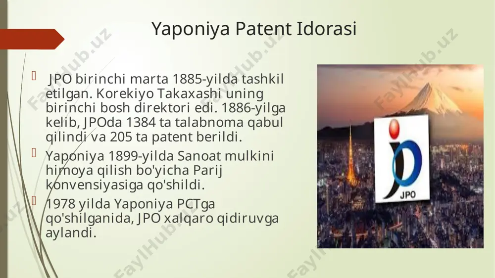 yaponiyada patentlashtirish jarayonining huquqiy asoslari - Page 5