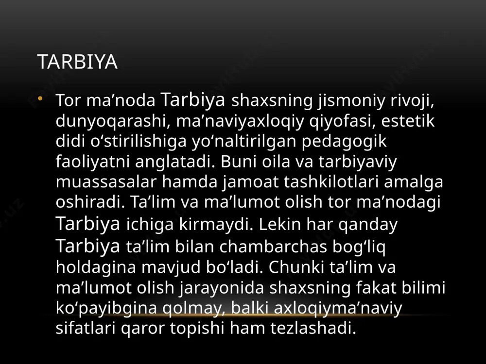 tarbiyatushunchasi va uning metodlari - Page 5