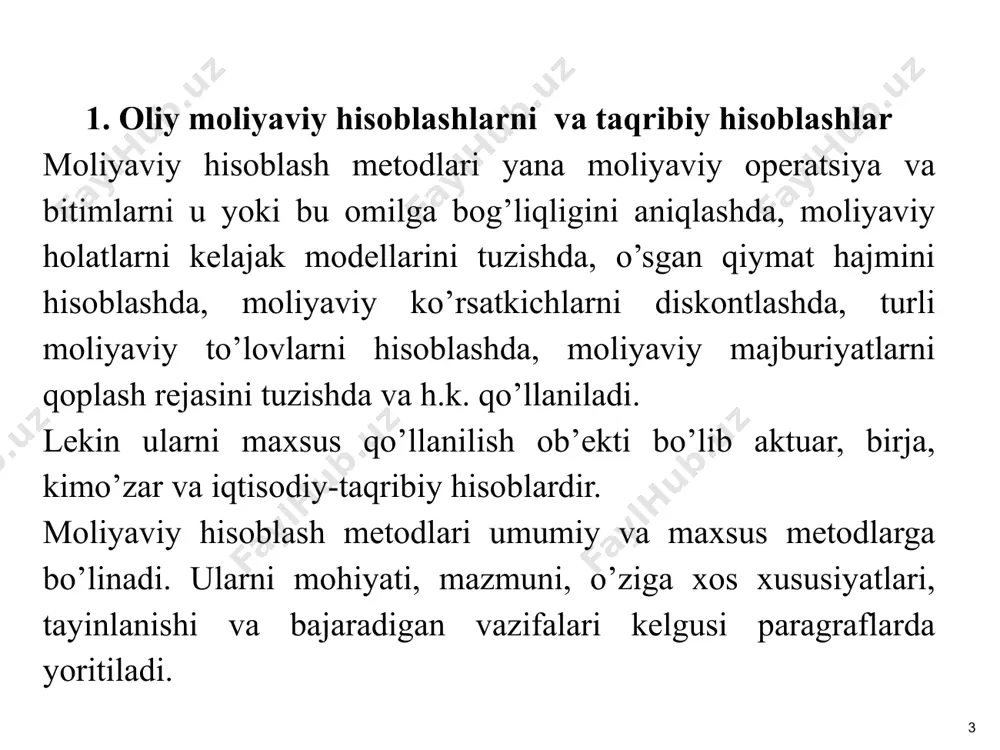 markazlashgan pul fondi b o ‘lib, undan umumdavlat iste’molini qondirish maqsadida foydalaniladi. davlat budjeti statistikasining asosiy vazifasi uning asosiy param etlarini baholashdan iborat: — davlat budjeti darom adlari va xarajatlarining umumiy hajmini, xarajatlar hajmini darom addan ortib ketishi (defitsit) yoki aksincha, darom adlar hajmini xarajatlar hajm idan ortib ketishi (profitsit), rasmiy transfertlar va h.k.; — davlat budjeti darom adlari va xarajatlari tarkibi; — budjet defitsitini moliyalashtirish manbalari; — davlatning ichki qarzlari hajmi; — soliqqa tortish hajmi, tarkibi va h.k. 5. davlat byudjeti statistikasining asosiy vazifalari. 6. davlat byudjeti daromadlari va xarajatlari ko‘rsatkichlari, byudjet defitsiti (profitsiti)ni statistik o‘rganish. davlat budjetini o ‘rganishning asosi bo‘lib, budjetning daromadlari va xarajatlarini iqtisodiy klassifikatsiyasi hisoblanadi. budjet daromadlari tarkibida quyidagilar ajratiladi: — soliq tushumlari — majburiy, o ‘m i qoplanm aydigan, qaytarilm aydigan to'lovlar (qo‘shim cha qiymat solig‘i, aksizlar, foyda solig‘i, daromad solig‘i va h.k.); — soliq bommagan tushum lar (davlat mulkini sotishdan olingan, boshqariladigan korxonalar …