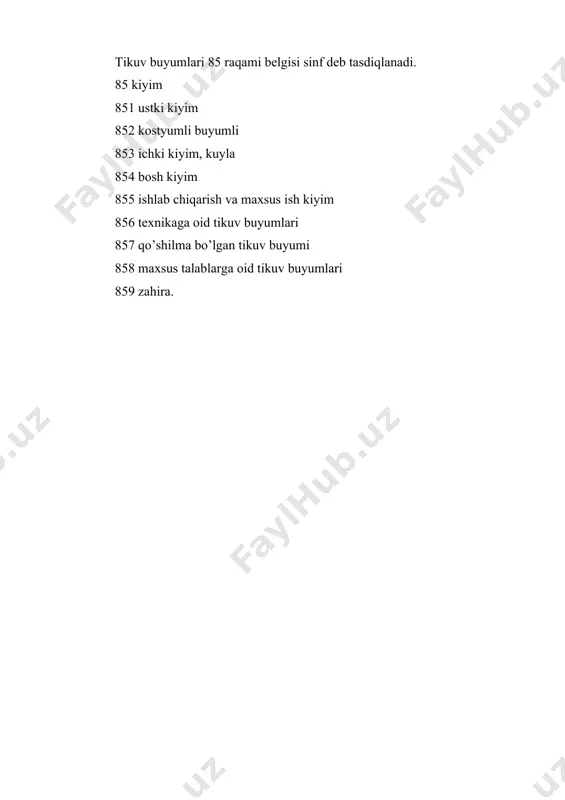 tikuvchilik sanoatining umumiy tavsifnomasi, persektiv rivojlanishi - Page 5