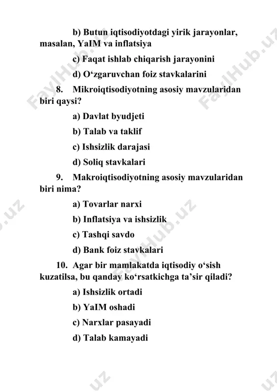 iqtisodiyot fanini o'rganish - Page 5