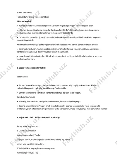 foto va video xizmatlari — DOC