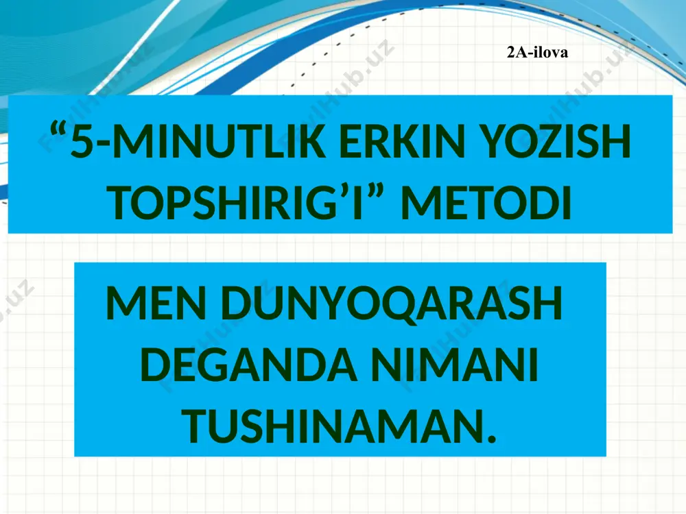 to ‘plagan bilimlar yig‘indisidir. falsafiy dunyoqarash kishilarga tabiat, jamiyat, inson tafakkuri rivojlanishining umumiy qonuniyatlari haqida ma’lumot beradi. shu bilan birga u insonni qurshab turgan olamni, dunyoni va uning taraqqiyot qonunlarini bilish mumkinligini, bilish esa murakkab, ziddiyatli jarayondan iboratligini tasdiqlaydi. ijtimoiy-siyosiy dunyoqarash - kishilarning obyektiv mavjud bo‘lgan siyosiy hayotga nisbatan siyosiy qarashlari, siyosiy faoliyatga nisbatan munosabatlarining umumlashtirilgan tizimi ijtimoiy-siyosiy dunyoqarash deb ataladi. estetik dunyoqarash -tabiiy va ijtimoiy borliqqa estetik qadriyatlar - go‘zallik, xunuklik, kulguli va boshqalar asosida yondashishga asoslanadi. hayotiy tajriba - har bir shaxs tomonidan uning umri davomida orttirgan bilimlar, malakalar, o ‘quvlar majmui. ilmiy dunyoqarash ilmiy dunyoqarash - bu ilmiy metodlar yordamida ko‘p bor tekshirish, umumiy holda insoniyat tajribasi bilan tasdiqlanish qonunlariga tayanuvchi dunyoqarash.ilmiy qarash (yunoncha “idea” - g'oya, tasavvur, tushunchalar yig‘indisi) muayyan hodisa, jarayonning mohiyatini yorituvchi, ilmiy jihatdan asoslangan fikr, g‘oya bo‘lib, u shaxs tomonidan mavjud ilmiy bilimlar tizimi puxta o‘zlashtirilganda, bilimlarni bir- biri bilan taqqoslash, solishtirish, predmet, …