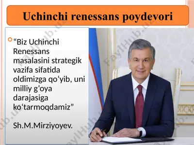 uchinchi renessans masalasi — PPTX