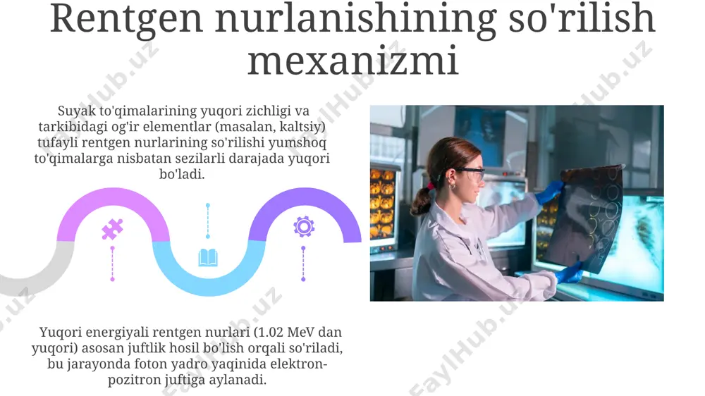 rentgen nurlanishining biofizik xususiyatlari - Page 5