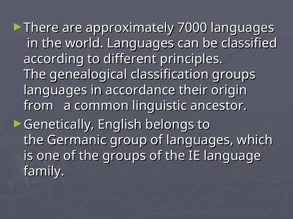 of exceptions to grimm's law also had a regularity and system of their own, and could be explained logically as well. comparing sanskrit and germanic cognates, verner was able to see that stress patterns in words had influenced the pronunciation of nearby consonants. verner’s law explains regular correspondences of consonants which seemed to contradict grimm’s law were for a long time regarded as exceptions. according to verner’s law: all the early pg voiceless fricatives [f, θ, χ], which appeared under grimm’s law, also [s] inherited from pie, became voiced between vowels if the preceding vowel was unstressed; in the absence of these conditions they remained voiceless. t → θ → ð → d lat. altus → oe ald voicing of fricatives in pg (verner’s law) p → f → v → b lat. caput → goth. haubiþ, oe heafod lat. septem → goth. sibun, oe seofon t → θ → …