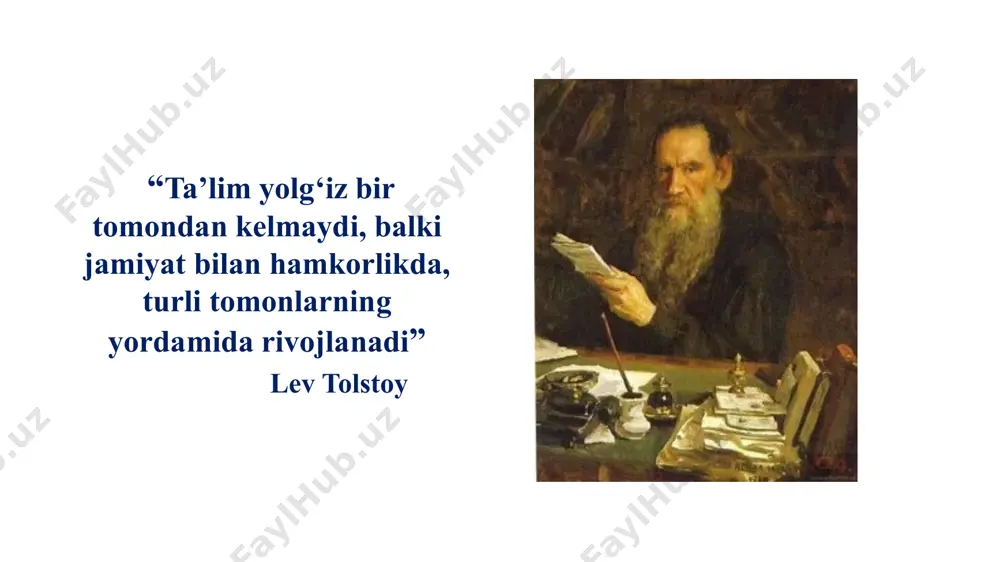 sotsiyatsiya ota-onalar va maktablar o’rtasidagi hamkorlikni ko’rib chiqish va ta’minlash maqsadida ishlaydi. yaponiyada ham mahallalar mavjud. mahallada ham “yoshi kattalar jamiyati” (“cho’nai kai”) tuziladi, unda ham 1 nafar rais, 2 nafar o’rinbosar bo’ladi. amalda holatda (o‘zbekistonda) amaldagi holat (xorijda) taklif maktablarning moliyalashtirilishi mahalliy va markaziy byudjetlardan amalga oshiriladi. mahalliy hokimiyat organlari maktablarni moliyalashtirish va byudjetni taqsimlashda ishtirok etadi. maktablarning mahalliy jamiyat bilan hamkorligi ta’lim sifatini yaxshilash va jamiyatning ta’lim jarayonidagi ishtirokini ta’minlaydi. xorijdagi ko‘plab mamlakatlarda (masalan: yaponiya, kanada va germaniyada) maktablarida ko‘pincha mahalliy hokimiyat maktablarni boshqarish, ta’lim sifatini yaxshilash va resurslarni taqsimlash bilan shug‘ullanadi. ular mahalliy hokimiyat organlariga tegishli bo‘lib, maktablarning moliyaviy va ijtimoiy ehtiyojlarini ta’minlash uchun mas’uldir. maktablarning moliyalashtirilishi markaziy hukumat va mahalliy hokimiyat organlari tomonidan amalga oshiriladi. rivojlangan mamlakatlar qo‘shma dasturlar va maslahat yordami orqali o‘qituvchilar va ma’muriy xodimlarning malakasini oshirishni faol qo‘llab-quvvatlaydi. o‘zbekistonda hamkorlik samaradorligini oshirish uchun mahalliy ta’lim tizimining o‘ziga xos xususiyatlarini hisobga olgan holda xorijda …