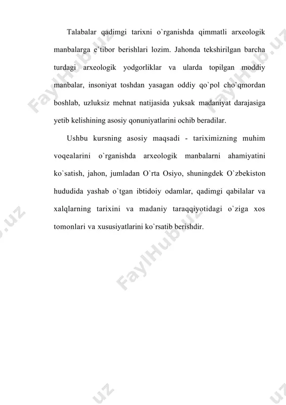 n qoplandi.bu davrda boltiq dengizi va shimoliy yevropa ko`llari hozirgi qiyofaga keladi. muzlik siljishi (muzlik yiliga taxminan 160 metr siljigan.) bilan odamlar ham shimol tomon harakat qiladi. mezolit davriga kelib o`rta osiyoda sigment, trapetsiya va uchburchak shaklidagi mayda qurolchalar – mikrolitlar paydo bo`ladi. bu qurollardan odamlar kesish va o`rish maqsadlarida, pichoq va o`roq sifatida keng foydalanganlar. mezolit davrining eng katta kashfiyoti va yutuqlaridan biri – kamalak va o`qning kashf etilishi edi. kamalak va o`q-inson kashf etgan eng dastlabki murakkab moslama bo`lib, u insoniyatning uzoq davom etgan mehnat tajribasi va zakovatining natijasi bo`ldi. o`q yoyning kashf etilishi mezolit davri ishlab chiqaruvchi kuchlarining o`ziga xos inqilobi edi. avval otiladigan (uloqtiriladigan) qurollar ishlatilar edi. u ma`lum ma`noda jismoniy kuch talab etgan. yangi sharoitda esa ming yillar davomida shakllangan ov madaniyati o`zgaradi. ov ob`ekti ham shunga mos holda o`zgarishi tufayli yangi qurolga ehtiyoj sezila boshlaydi. mezolit davrida kichik hayvonlarning tarqalishi ov usulining o`zgarishiga olib …