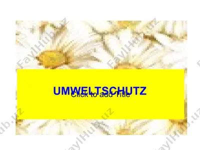 umweltschutz — PPT