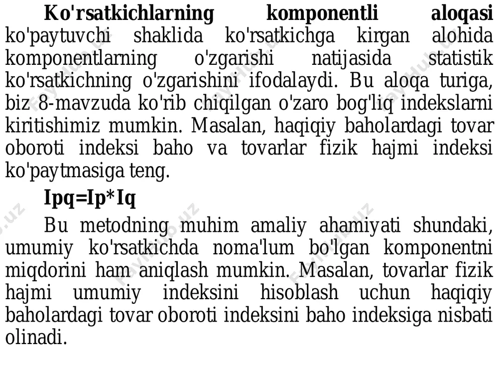 a. egri chiziqli bog'lanishda esa, omil belgining o'zgarishi bilan natijaviy belgi ma'lum bir vaqtgacha u bilan parallel o'zgarib boradi, ma'lum bir nuqtaga yetgandan so'ng natijaviy belgining o'zgarish yo'nalishi o'zgara boshlaydi. demak, ular o'rtasidagi bog'liqlik doimiy emas. omillarning o'zaro harakati nuqtai- nazaridan aloqadorlikni quyidagi turlarga bo'lish mumkin: juft belgilarning aloqadorligi; ko'p belgilarning o'zaro aloqadorligi. masalan, talabaning dars qilish soati bilan o'zlashtirishi o'rtasidagi aloqani o'rgansak, bu juft aloqadorlik deyiladi, agarda talaba o'zlashtirishiga dars qilish soati, oilaviy ahvoli, darsliklar bilan ta'minlanganligi va boshqa omillarning ta'sirini o'rgansak, bu ko'p omilli aloqadorlik deyiladi. regressiya — (matematikada) biror (u) tasodifiy miqdor oʻrta qiymatining boshqa bir tasodifiy miqdoriga bogʻlikligi. funksional bogʻlanishda miqdorning har bir qiymatiga u miqdorning bitta qiymati mos kelsa, regressiv bogʻlanishda x ning y qiymatiga turli hollarda turli qiymatlar mos keladi. regressiya tushunchasi faqat tasodifiy miqdorlar uchun emas, tasodifiy vektorlarga nisbatan ham kiritiladi. regressiya terminini ingliz olimi f.galton kiritgan (1886). regressiya tabiat va jamiyat hodisalarini …