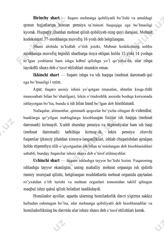 ardan farq qiluvchi omillar ta’sirini his qiladi. shunday bo’lsa-da, ishsizlik doimo ish bilan bandlik bilan birgalikda ko’rib chiqiladi: ish bilan bandlikning ko’payishi, qoidaga ko’ra ishsizlikni kamaytiradi, bu esa ishsizlikni, o’z navbatida ish bilan bandlikni ko’paytiradi. ta’rifga ko’ra ishsizlik — bu ishlashni istaydigan mehnatta layoqatli aholining ish bilan band bo’lmagan mikdoridir. makroiqtisodiy jihatdan ishsizlik — bu doimo jamiyat mehnat salohiyatidan, ishchi kuchi majmuidan ishlab chiqarish omili sifatida to’la foydalanmaganlikdir. bu ma’noda ishsizlik ortiqcha ishlab chiqarish quvvatlariga yoki foydalanilmayotgan yer- suvga teng, ammo ishlab chiqarishning boshqa omillari ortiqchaligidan farq qilib, «ortiqcha» ishchi kuchi—bozor iqtisodiyotidagi doimiy voqyelikdir. chet el turli maktab va yo’nalishlar, iqtisodchilari ishsizlik sabablarini aniklashga anchadan beri urinib kelishadi. keyingi yillarda bizda ham bu masalaga katta e’tibor berilmokda. g’arbda ishsizlik muammosini o’rganish cho’kkisi ishsizlikka bozorning muvozanat mexanizmi tomonidan avtomatik bartaraf etiladigan muvakkat hodisa sifatidagi klassik nuqtai nazarni inkor etgan buyuk turg’unlik (depressiya) davriga to’g’ri keladi. chet ellik iqtisodchilar, hatto klassiklar va …