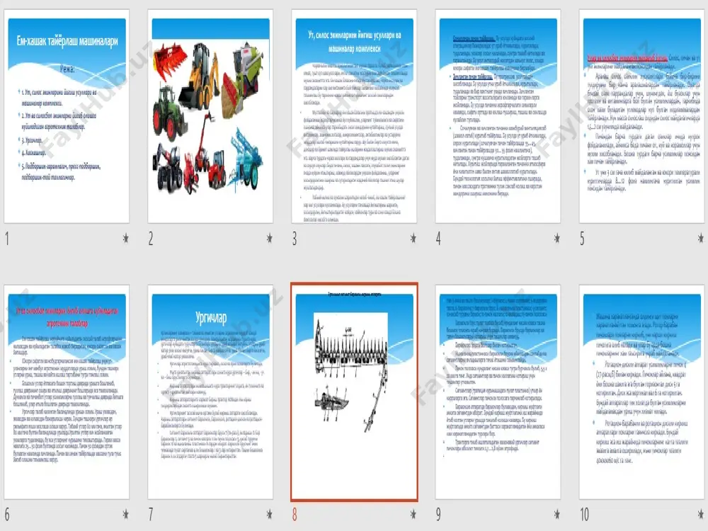 ут, силос экинларини йигиш усуллари ва машиналар комплекси - Page 2