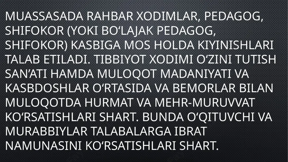 tibbiyot muassasalarida odob-axloq qoidalari - Page 4