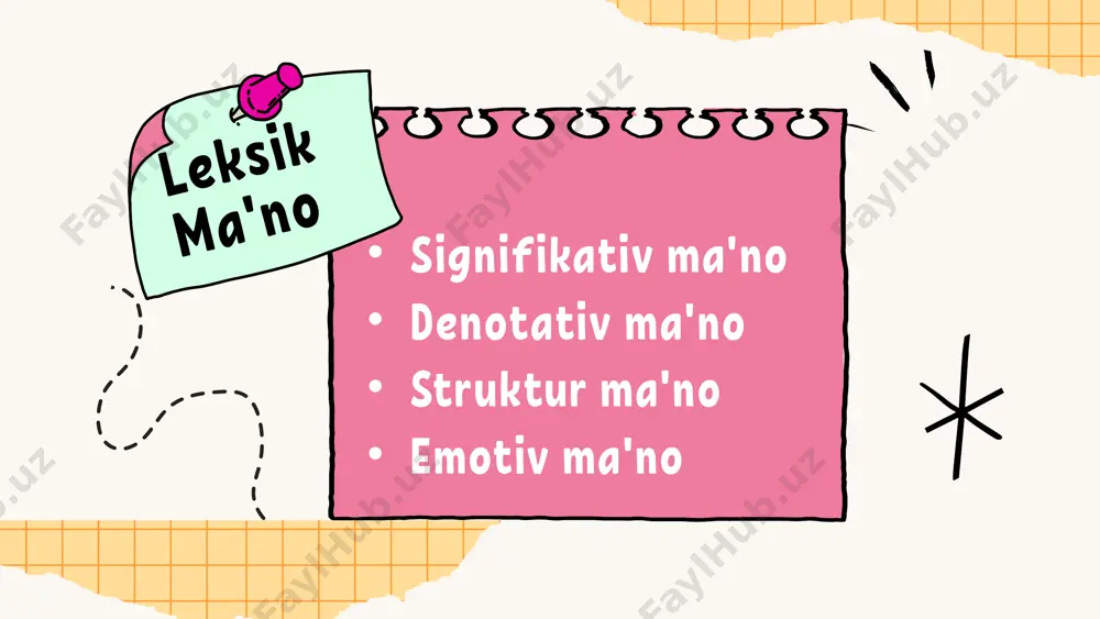 unday emotsionallik jihatidan ijobiy va ayrim hollarda neytral leksemalar bilan bog’lanish hosil qilish ushun tanlanadi yuz leksemasi emotsional neytral, salbiy va ijobiy so’zlar bilan birika oladi: yuzini yuvdi, gul yuzli, yuzi burishdi kabi. emotsional-ekspressiv neytral bo’lmagan paradigma a`zolari esa bu jihatdan neytral bo’lgan leksemalarga nisbatan kam bog’lanishlar hosil qiladi. salbiylik bo’yog’i mavjud bo’lgan (ayrim hollarda neytral: basharangni yuv) leksemalar bilan bog’lanish ushun paradigmadan tanlab olinadi: basharasi tirishdi, basharasi rasvo kabi. chehrasi yorishdi, oy chehrali emotiv ma`no tilshunoslikda konnotativ ma`no deb ham yuritiladi. signifikativ ma`nosi bir xil bo’lgan leksik birliklarni, ya`ni sinonimlarni qarshilantirganimizda, emotiv ma`nolar sezilarli darajada namoyon bo’ladi. masalan, oriq, ozg’in, qiltiriq, dirdov, ipiltiriq, ramaqijon sinonimik qatoridagi barsha leksemalar bitta umumiy «hajmi (yog’ qatlami) me`yordan kam» signifikativ ma`noga ega. lekin qator elementlari emotiv ma`noga egaligi bilan farqlanadi. oriq, ozg’in leksemalari faqat signifikativ ma`noga ega bo’lib, emotivlik nuqtai nazaridan neytral bo’lsa, qiltiriq, dirdov, ipiltiriq, ramaqijon leksemalari esa ham signifikativ, ham emotiv …