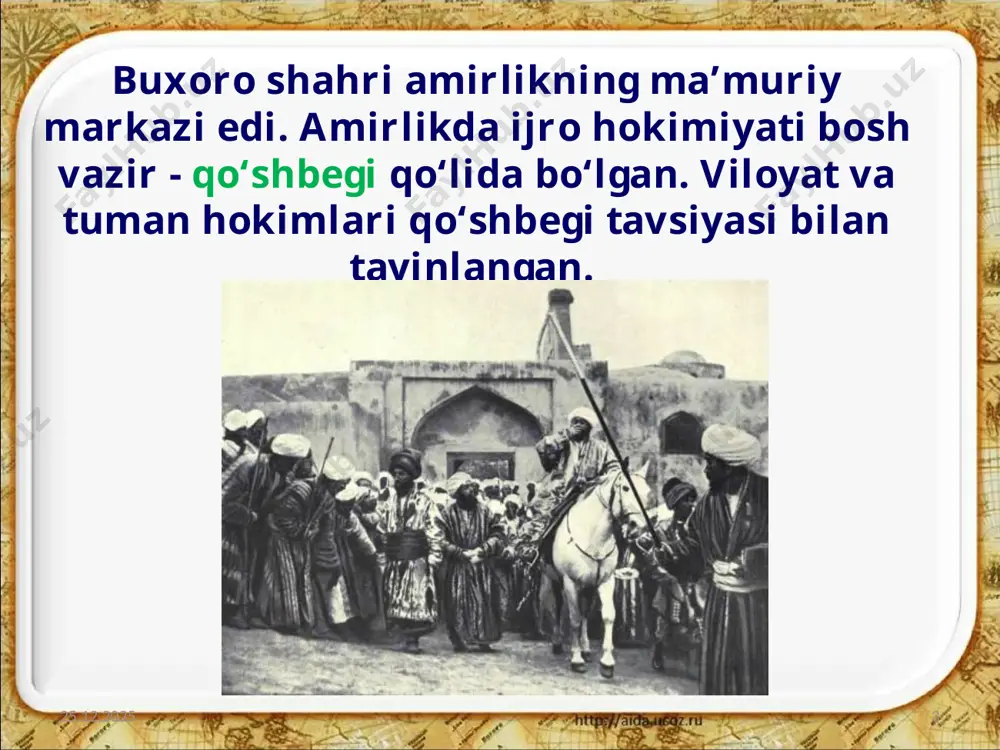 xix asr o‘rtalarida o‘zbek xonliklarining ma’muriy boshqaruv tizimi 9 -sinf - Page 3