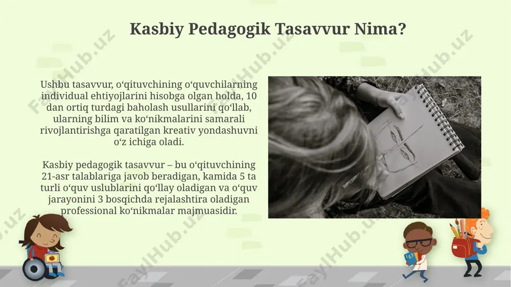 kasbiy pedagogik tasavvur: amaldagi misollar va qo'llanmalar - Page 5