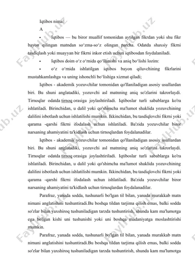 iqtiboslar haqida — DOCX