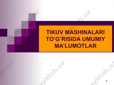 tikuv mashinalari — PPT