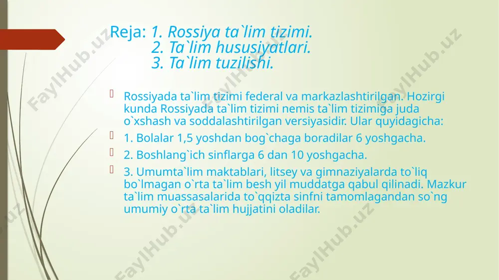 yordamida asosiy darajadagi bilimlar doimiy ravishda yangilanadi va zamonaviy iqtisodiyot sharoitida juda zaru bo`lgan maxsus ko`nikmalarga ega bo`ladi. shuningdek bu insoning doimiy takomillashishi va uning qobiliyatlarini umrbod rivojlantirish haqidagi o`ziga hos ta`limot deb aytishimiz mumkin. e`tiboringiz uchun rahmat. image1.png image2.png image3.png image4.png image5.png