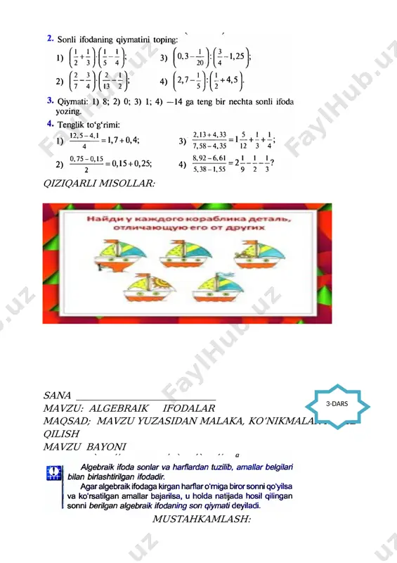 yosh matematiklar to'garagi - Page 5