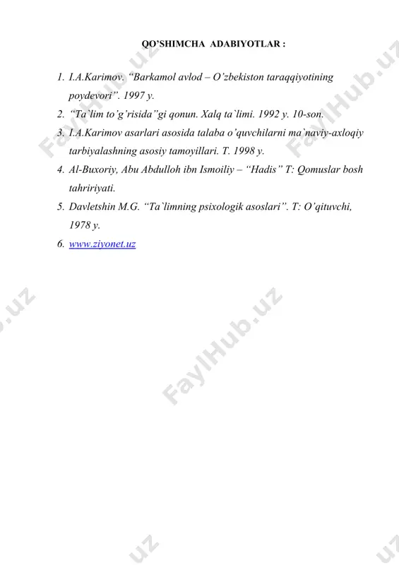 yosh davrlari psixologiyasi va pedagogik psixologiyaning predmeti - Page 5