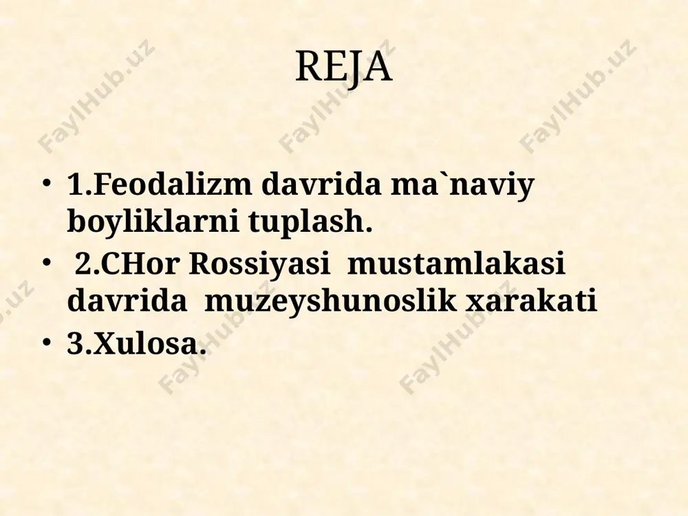 attlari,musulmon dunyosining mukaddas kitobi bulishi "qur`on-usmon qur`oni"ning (viii asr)nusxasini samarqanda keltirildi. dunyoga mashxur temur kutubxonasini barpo etdi.temurning sevimlm nabirasi,sharqning buyuk allomasi olimi mirzo ulu\bek kutibxonasi yanada boyidi. amir temurning nabirasi shoxruxning o`\li shaxzoda boysunqir xirot sroy kutubxonasini barpo etdi. sharqshunos olim a.yu.yakubovning ta`rificha "boysunqurning" nozik didi va chuqur ilmi tufayli xirotda shunday katta kutubxona vujudga keldiki unda bir qancha gurux nafis surat ustalari, zargarchilar muqovachilar ijod qiladilar. kutubxonada faqatgina nusxa olish, kitoblarni bezash emas balki filologiya, teksitologiya tadqiqotchilari olib berilar edi. 1442 yil shu kutibxonada firdavsiyning "shoxnoma" sini to`la tekis ko`chirib yozildi. temuriylar davrida tasviriy, amaliy va memorchilik san`atlaridi ulkan namunalarga erishildi. saroylar, madrasalar, manbalar v boshqa binolarni nafis suratlar, naqshlar bezash taraqqiy etdi. bibixonim masjidi, go`ri amir, shoxi zinda, axmad yassaviy maqbarasi va masjidi, ishratxona, shaxrisabzdagi oqsaroy, ulu\bek qurdirgan madrasalar o`zining ulug’vorligi bilan sharq me`morchiligining shox asarlari bo`lib ularda xalqimizning yuksakligidir va maxorati aql zakovati namoyon bo`lgan. bu davr …