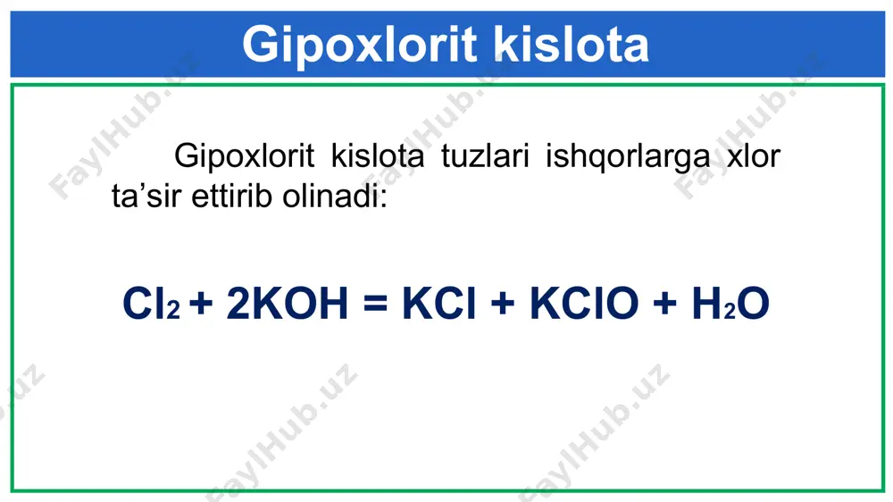 xloridning kislorodli birikmalari - Page 4