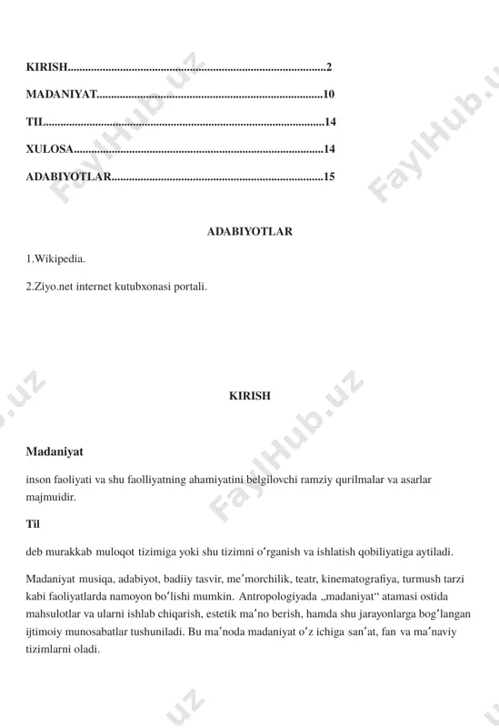 ng faqat maʼnaviy hayoti sohasiga nisbatan ishlatiladi. „m.“ arabcha madina (shahar) soʻzidan kelib chiqqan. arablar kishilar hayotini ikki turga: birini badaviy yoki sahroiy turmush; ikkinchisini madaniy turmush deb ataganlar. badaviylik — koʻchmanchi holda dashtu sahrolarda yashovchi xalqlarga, madaniylik — shaharda oʻtroq holda yashab, oʻziga xos turmush tarziga ega boʻlgan xalqlarga nisbatan ishlatilgan. oʻrta asr madaniyatining buyuk namoyandalari abu ali ibn sino, beruniy va boshqa shahar turmush tarzini jamoaning yetuklik shakli sifatida talqin qilganlar. masalan, forobiy fikricha, har bir inson oʻz tabiatiga koʻra, „oliy darajadagi yetuklikka erishish uchun intiladi“, bunday yetuklikka faqat shahar jamoasi orqaligina erishiladi. uning taʼkidlashicha, „madaniy jamiyat va madaniy shahar (yoki mamlakat) shunday boʻladiki, bu mamlakatda har bir odam kasb-xunarda ozod, hamma babbaravardir, kishilar oʻrtasida farq boʻlmaydi, har kim oʻzi istagan yoki tanlagan kasb-hunar bilan shugʻullanadi. odamlar chin maʼnosi bilan ozod yashaydilar“. alisher navoiy yetuk axloq, maʼrifatli va adolatli jamiyat, jamoa masalasini qayd etish bilan birga, maʼnaviy yuksaklikka …