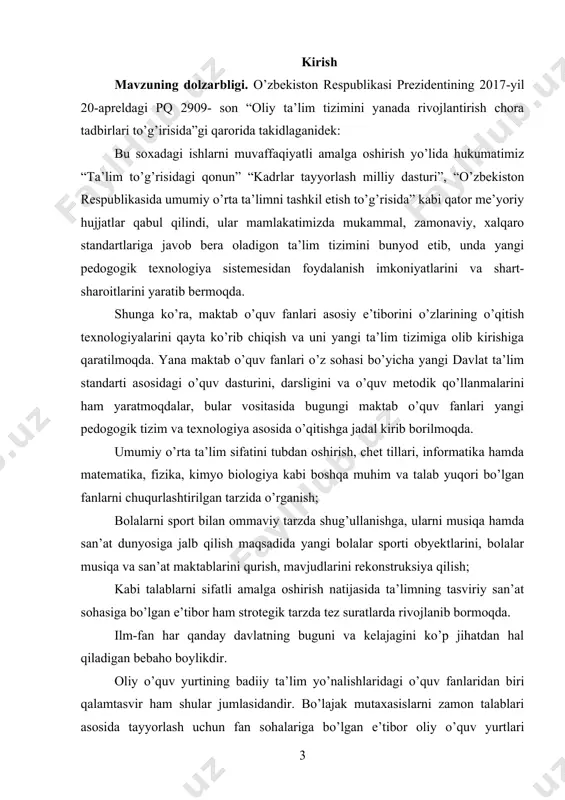 , bir necha ming yillik o’tmishi bilan kishini o’ziga jalb etdi. uzoq o’tmishdanoq turli diniy qarashlarga turlicha ijtimoiy-iqtisodiy taraqqiyotida yashagan turli xalqlar o’ziga xos madaniyat va san’at durdonalarini yaratib bizgacha yetkazib qoldirishgan. jahon san’ati tarixini o’rganar ekanmiz buning yaqqol dalillariga guvoh bo’lamiz. tasviriy san’at eng qadimgi fanlardan biri hissoblanadi. tasviriy san’at turli, tur, janr va oqimlarni o’rganish provardida, jahon mamlakatlari tasviriy va amaliy san’at tarixini ham o’rganish maqsadga muvofiqdir. ularni o’rganmasdan turib, yoshlarimiz badiiy madaniyatli shaxs bo’la olmaydi. aks holda milliy qobiqqa o’ralashib qolish oqibatida ular jahon standartlari darajasiga chiqa olmaydilar. ayniqsa yoshlarimiz qadimgi misr, yunoniston, hindiston me’morchiligi, afg’oniston, iroq, turkiya miniatyura rangtasvir asarlari, yevropa uyg’onish davri tasviriy san’ati, rivojlangan g’arb mamlakatlarining hozirgi zamon tasviriy va me’morchilik san’ati namunalarini o’rganmasdan turib madaniylashgan shaxs bo’lishi mumkin emas. ayni shu maqsadda tasviriy san’at tarixi kursi yakuni boyicha “italiya, florensiya, fransiya, niderlandiya va germaniya san’ati” mavzusidagi mazkur kurs ishi bajarildi. mazkur mavzuni o’rganish …