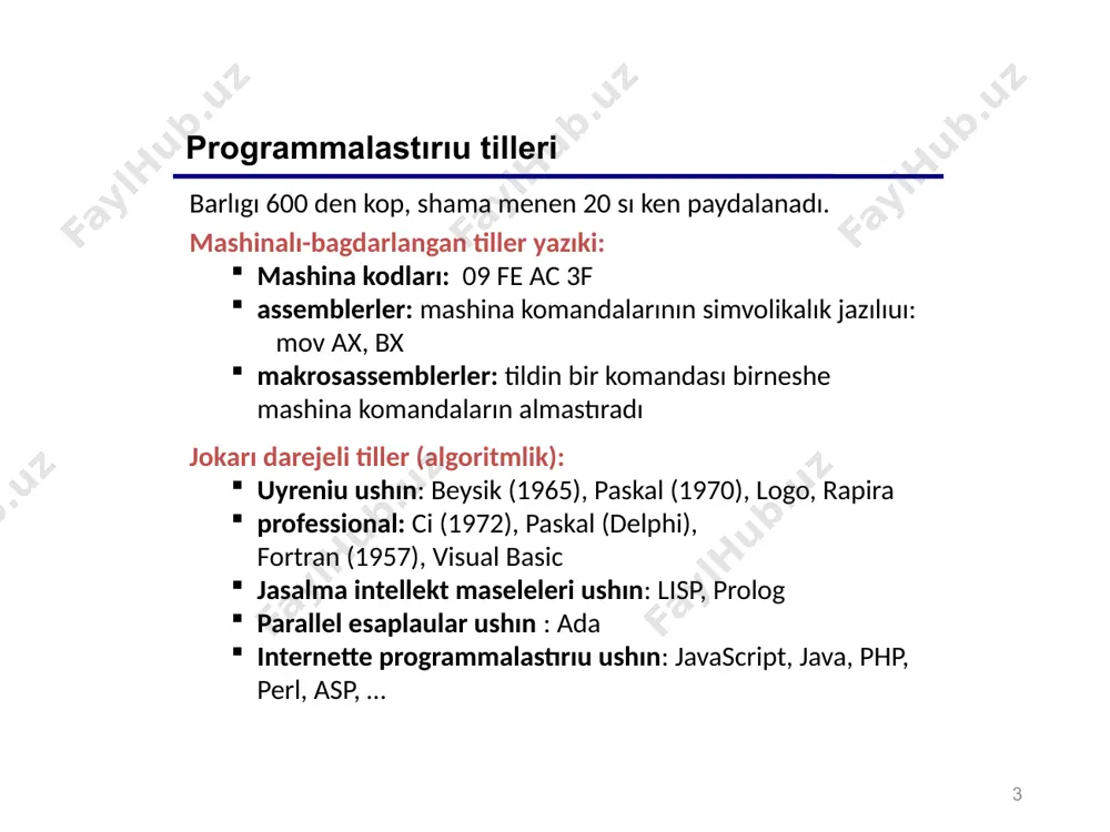 амелге асырыудын интегрланган орталыгы (англ. ide = integrated development environment) : программа тексти редакторы транслятор компоновщик отладчик профайлер примеры: turbo pascal borland c++ microsoft visual c++ 15 16 tez amelge asırıu ortalıgı (angl. rad = rapid application development) interfeys mısh arkalı kurıladı kodtın bir bolegi avtomat duziledi mısalı: delphi, borland c++ builder, visual studio… 16 image1.jpeg image2.jpeg image3.jpeg image4.gif image5.wmf image6.png image7.png image8.png /docprops/thumbnail.jpeg