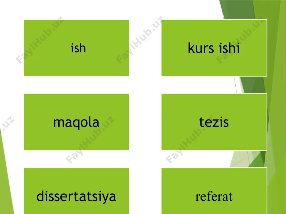 tezislar. tezis turlari - Page 5