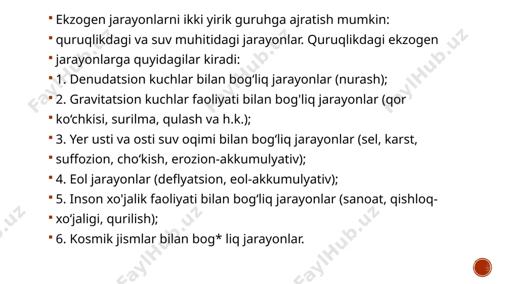 ekzogen jarayonlar - Page 5
