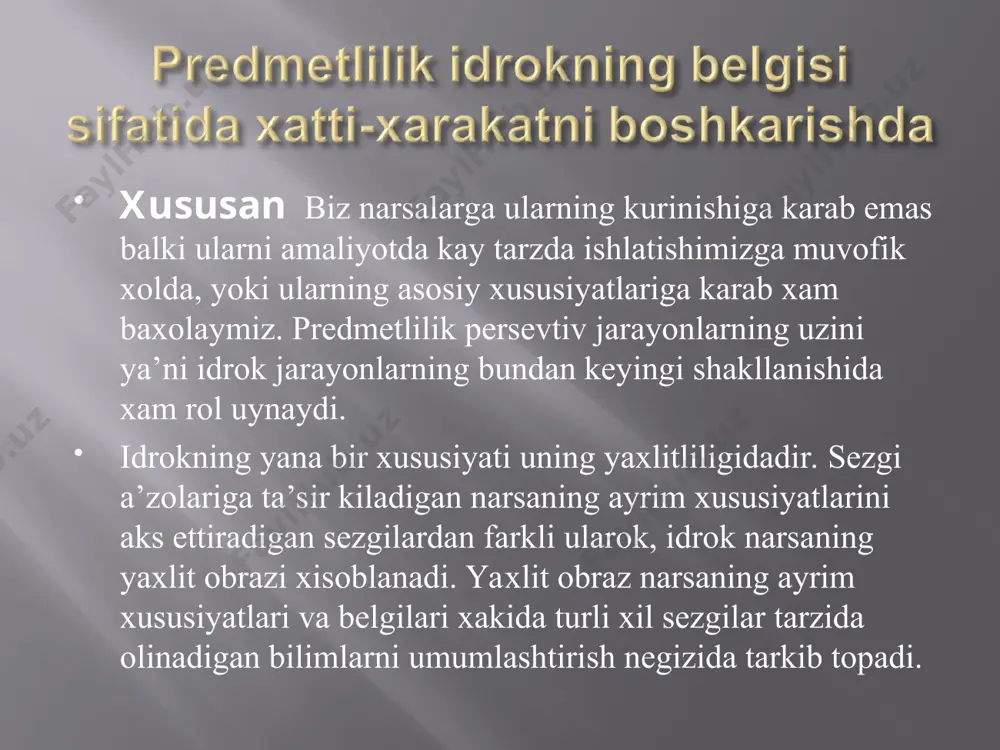 idrok haqida taqdimot - Page 4