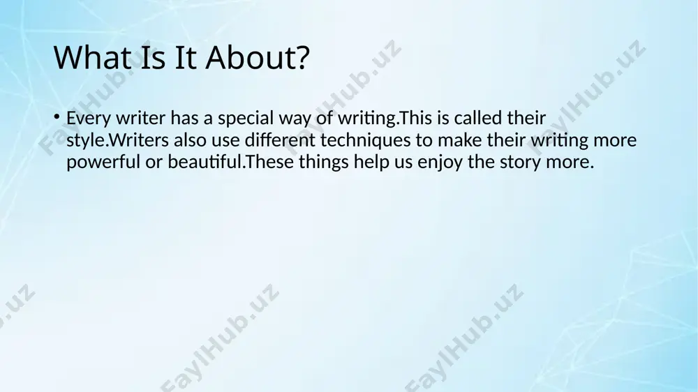 an author’s writing style and techniques - Page 2