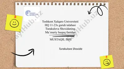 ma’muriy majburlov turlari — PPTX