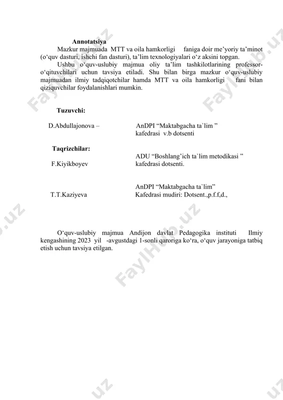 mkorlik, fan, tarbiya, jarayon, maqsad. kishilik jamiyati paydo bo‘lgan beri yo’z aga kelgan ijtimoiy hodisalarning avvalida tarbiya va u bilan bog‘liq jarayon turgan va shunday bo‘lib kelmoqda hamda hech bir zamon va makonda birlamchi hayotiy ehtiyoj o‘laroq kun tartibidan tushmagan, tushmaydi ham. ajdodlarimiz bola tarbiyasiga tug‘ilganidan boshlab, hatto u hali dunyoga kelmasidan oldin kirishish lozimligi, kichikligidan keyingi hayotida ulkan bilim, hayotiy tajribalarga asos bo‘ladigan tushuncha, ko‘nikma va ilk malakalarni singdirish muhimligi haqida o‘git berib kelganlar. bu maktabgacha ta’lim ildizlari o’z oq davrlarga borib taqalishi, o‘zining ko‘p asrlik tajribalari, an’analariga ega ekanligiga ishora qiladi. bugungi kunda esa mamlakatimizning ta’lim-tarbiya va yoshlar siyosatida ustuvor yo‘nalishlardan biri sanaladi. jumladan, yurtboshimizning quyidagi so‘zlari buni tasdiq etadi: “aslida, farzandlarimiz tarbiyasida eng asosiy bo‘g‘in hisoblangan maktabgacha ta’lim tizimining jamiyatimiz hayotidagi o‘rni va ahamiyatini hech narsa bilan o‘lchab bo‘lmaydi. aynan maktabgacha ta’lim sohasiga bo‘lgan e’tibor mamlakatning ertangi taraqqiyoti uchun mustahkam zamin yaratadi”. bu borada maxsus qonun, prezident …