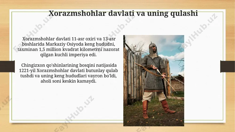 erdining o'limi va merosi manguberdining merosining asosiy qismi uning qahramonlik kurashi va movarounnahrni chingizxon qo'shinlaridan himoya qilishga bo'lgan qattiqqo'llikdadir, bu esa uni milliy qahramon sifatida abadiylashtirdi. uning qisqa muddatli hukmronligi davomida jaloliddin manguberdi o'zining harbiy strategiyasi va qo'shinlarini tayyorlashdagi mohirligi bilan 100 000 dan ortiq askarni boshqarganligi bilan mashhur. jaloliddinning dastlabki g'alabalar va mag'lubiyatlari jaloliddinning dastlabki yillaridagi harbiy faoliyatida taxminan 5 dan ortiq muhim janglar bo'lib o'tdi, ularda uning qo'shinlari son jihatdan ustun bo'lmaganiga qaramay, ba'zi hollarda ajoyib chidamlilik va jasoratni namoyon etdi. 1220-yillarning boshlarida uning qo'shini mo'g'ullar armiyasining kattaroq kuchlari bilan to'qnash keldi va bir qancha janglarda jiddiy mag'lubiyatlarga uchradi, bu esa uning strategiyasini qayta ko'rib chiqishga majbur qildi. jaloliddin manguberdining harbiy iste'dodlari jaloliddin manguberdi 40 000 dan ortiq qo'shinni muvaffaqiyatli boshqargan, ularning harbiy taktikasi va strategiyasini o'zining ajoyib qo'mondonlik qobiliyati bilan birlashtirgan. manguberdi o'z qo'shinlarini turli xil qurollardan, jumladan, kamon, nayza va qilichlardan samarali foydalanishga o'rgatib, ularni muvaffaqiyatli …