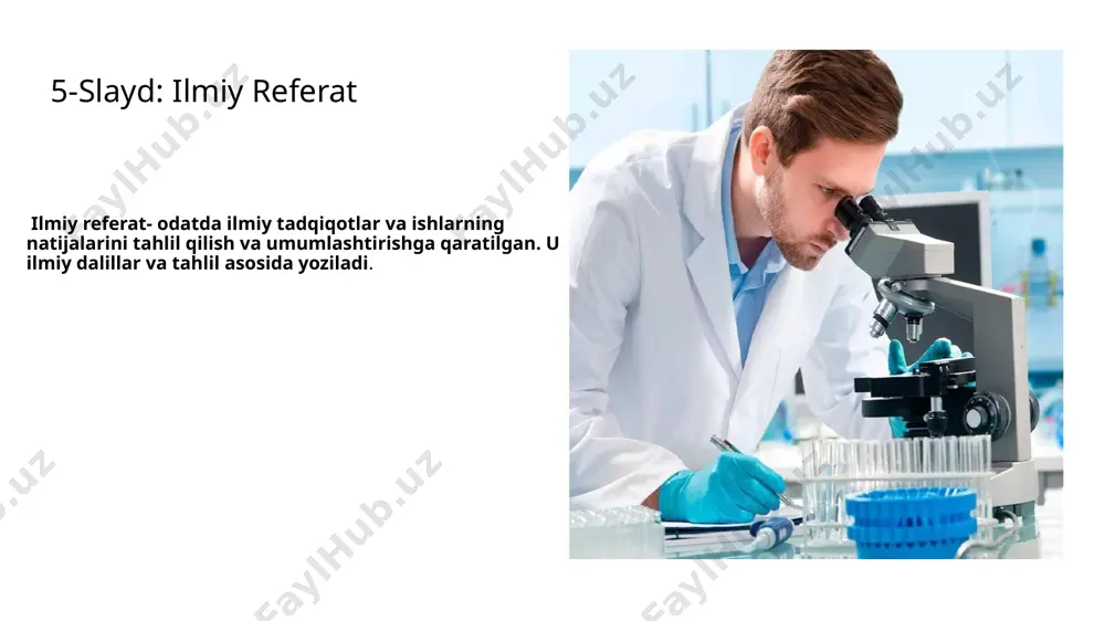 referat – ikkilamchi matn janri sifatida - Page 5