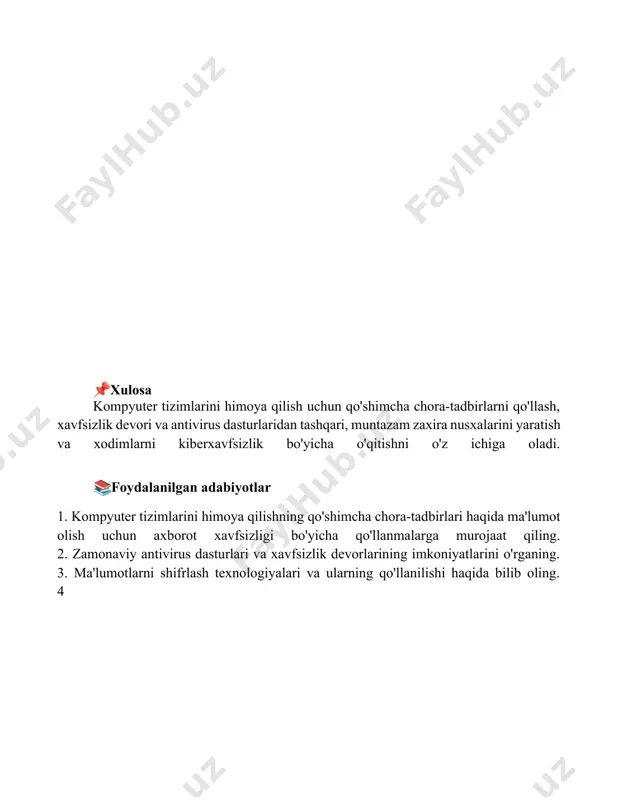 kompyuter tizimlarini himoya qilish - Page 5