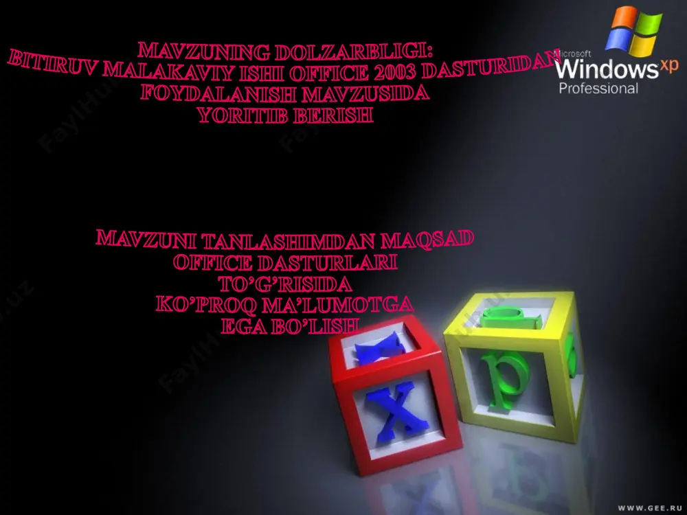 office 2003 dasturidan foydalanish - Page 4