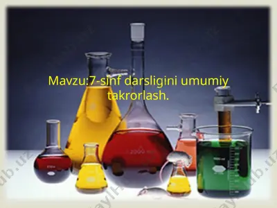 kimyo fanining umumiy takrorlashi — PPTX