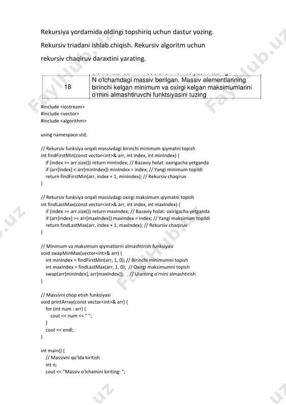 rekursiv algoritm dasturlash - Page 2