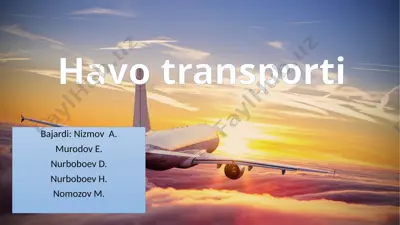 havo transporti — PPTX