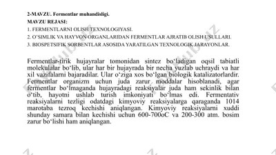 fermentlar muhandisligi — PPTX