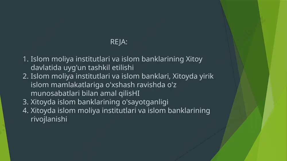 agi roli, mamlakatning ijtimoiy va siyosiy tuzilishi bilan bog'liqdir. bu sohadagi rivojlanishning muhim sababi xitoyning musulmon fuqarolari sonining o'sayishi, ularning iqtisodiy taraqqiyoti va moliyaviy tashkilotlarini rivojlantirishga qiziqishi, shuningdek, xitoyning xalqaro savdo va moliyaviy tizimi bilan integratsiyasini kuchaytirish uchun qilgan harakatlaridir. xitoy islom banki, islom banklarining amaliyotida paydo bo'lgan rivojlanishlarni o'z ichiga oladi. bu bank, islom iqtisodiy prinsiplariga asoslangan xizmatlarni takomillashtirish, xalqaro savdo va moliyaviy tizimlarda ishtirok etish, investitsiya qilish va moliyaviy yordam ko'rsatish sohasida o'z rivojlanishini ta'minlashga intiladi. xalqaro savdo va moliyaviy tizimlar bilan integratsiya: xitoy islom banki va boshqa islom moliya institutlari, xalqaro savdo operatsiyalariga ishtirok etish va moliyaviy tizimlar bilan integratsiya o'rniga chiqishadi. bu, xitoy musulmon fuqarolarining global iqtisodiy jarayonlarda o'z ishtirokini kuchaytirish va mamlakatning umumiy taraqqiyotiga olib keladi. investitsiyalar va moliyaviy yordam: islom banklari, moliyaviy tashkilotlar orqali mamlakat iqtisodiyasiga investitsiyalar kiritish va moliyaviy yordam ko'rsatish orqali fuqarolarga o'zaro foyda olishishadi. bu shu jumladan, islom banklari ijtimoiy proyektlar, …