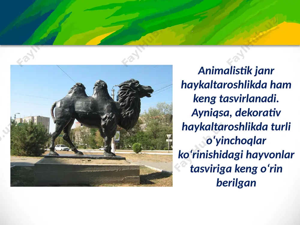«tuya bilan bo‘taloq» mavzusida haykal ishlash. 4- sinf - Page 5