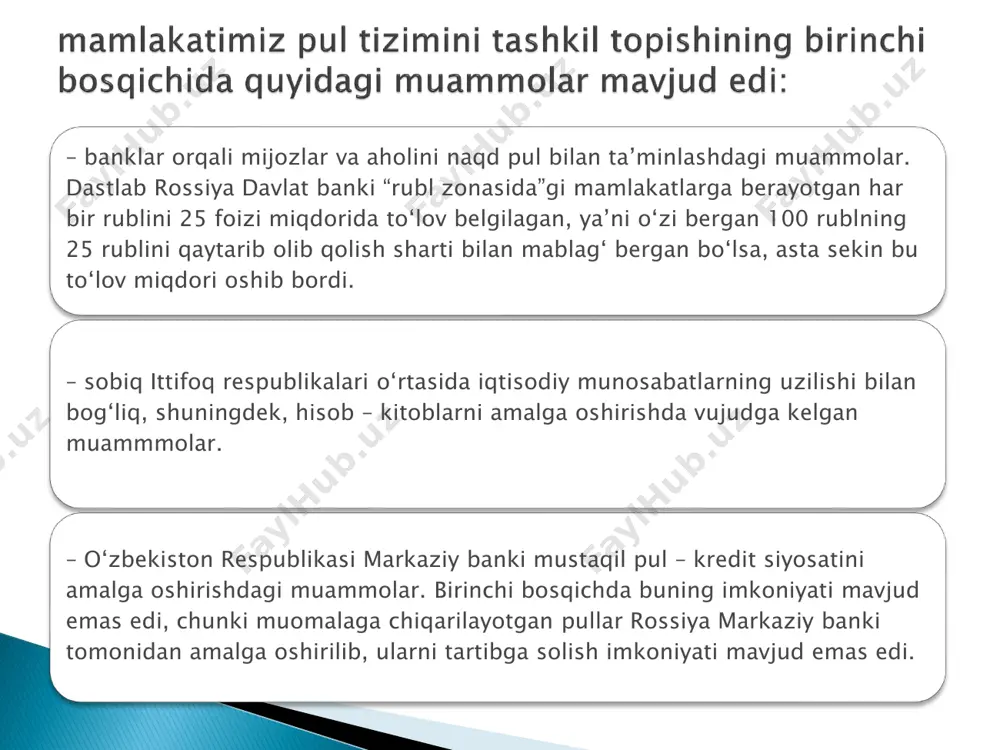 o‘zbekiston pul tizimining tashkil topishi va rivojlanishi - Page 5
