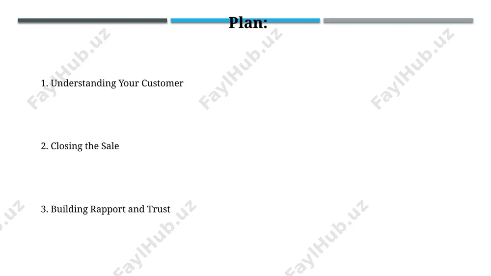 h beneficial"). needs analysis & qualification effective needs analysis involves asking at least 5 open-ended questions to uncover a prospect's pain points and understand their desired outcomes, ensuring the solution offered directly addresses their specific challenges and provides quantifiable value. prioritizing leads based on a scoring system (e.g., bant – budget, authority, need, timeline) improves sales efficiency by 20-30% by focusing resources on high-potential prospects exhibiting a strong fit with your product or service. following up the optimal time for a first follow-up is typically within 24-48 hours of the initial contact. subsequent follow-ups should be strategically spaced, considering the sales cycle length and the prospect's expressed timeline for a decision. implement a multi-channel follow-up strategy, utilizing email, phone calls, and potentially even social media messages. varying your approach increases your chances of connecting with the prospect by a factor of 2x or more. building rapport & trust employing open-ended …